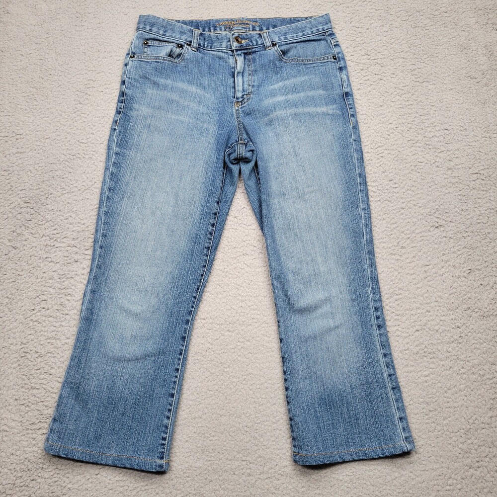 Lauren Jeans Co Jean Womens ' 4 Blue Denim Bootcut Premium 29x22.5*